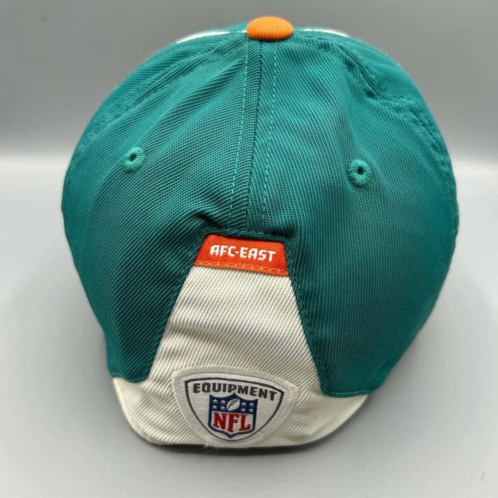 Vintage Miami‎ Dolphins Hat Men Embroidered NFL Reebok Strap Back Cap